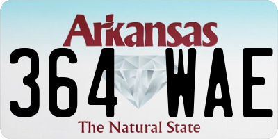 AR license plate 364WAE