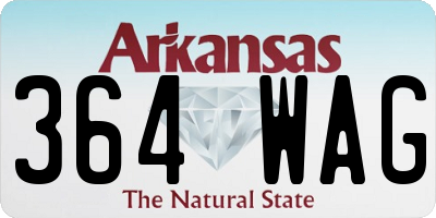 AR license plate 364WAG