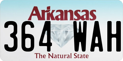 AR license plate 364WAH