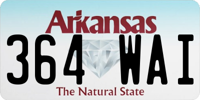 AR license plate 364WAI