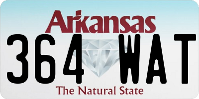AR license plate 364WAT