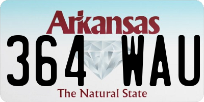 AR license plate 364WAU