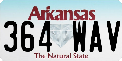 AR license plate 364WAV