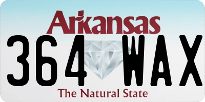 AR license plate 364WAX
