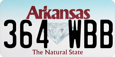 AR license plate 364WBB