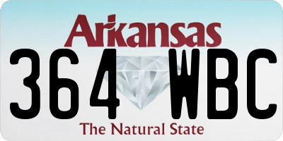 AR license plate 364WBC