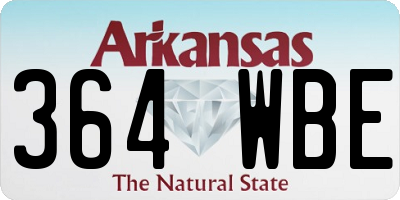 AR license plate 364WBE