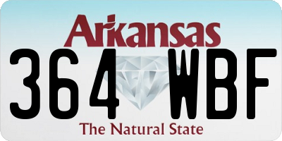 AR license plate 364WBF