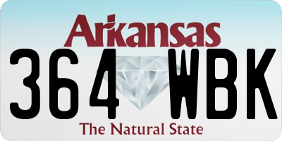 AR license plate 364WBK