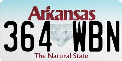 AR license plate 364WBN