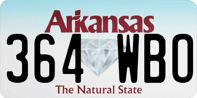 AR license plate 364WBO