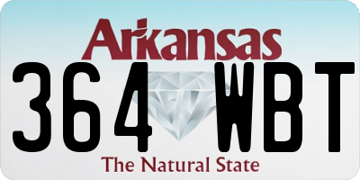 AR license plate 364WBT