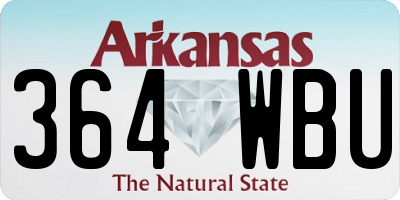 AR license plate 364WBU