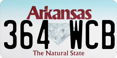 AR license plate 364WCB