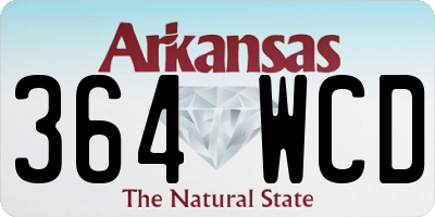 AR license plate 364WCD
