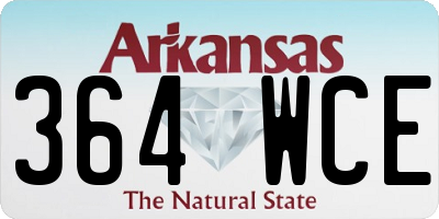 AR license plate 364WCE