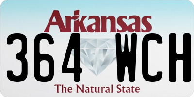 AR license plate 364WCH