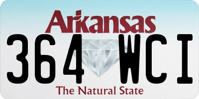 AR license plate 364WCI