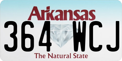 AR license plate 364WCJ