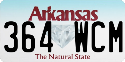 AR license plate 364WCM
