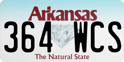 AR license plate 364WCS