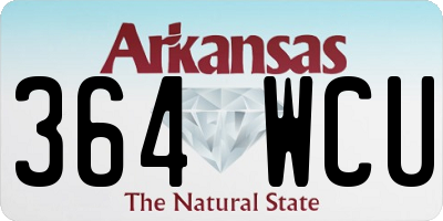 AR license plate 364WCU