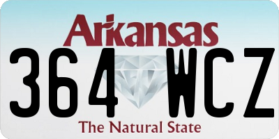 AR license plate 364WCZ