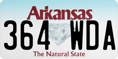 AR license plate 364WDA