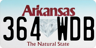AR license plate 364WDB