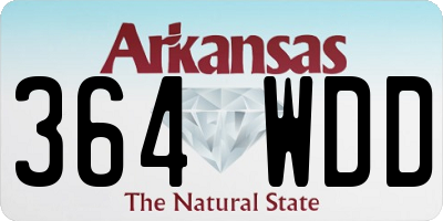 AR license plate 364WDD