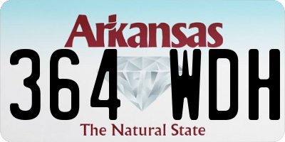 AR license plate 364WDH