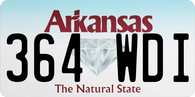 AR license plate 364WDI