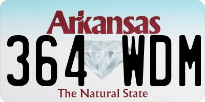 AR license plate 364WDM
