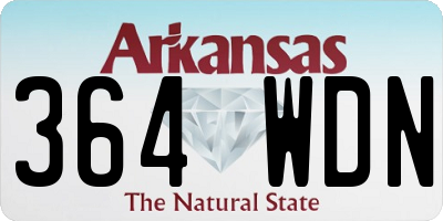 AR license plate 364WDN