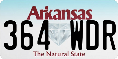 AR license plate 364WDR