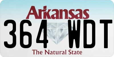 AR license plate 364WDT