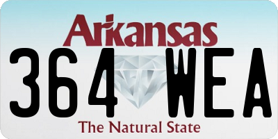AR license plate 364WEA