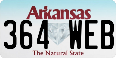 AR license plate 364WEB