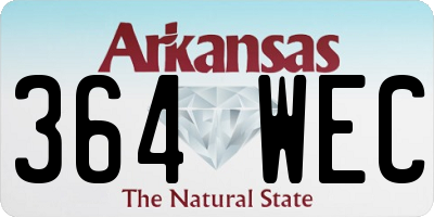 AR license plate 364WEC