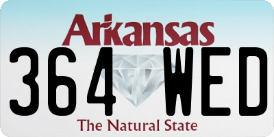 AR license plate 364WED