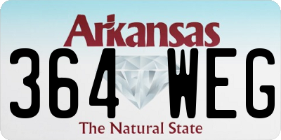 AR license plate 364WEG