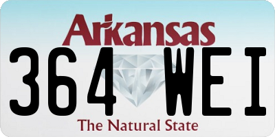 AR license plate 364WEI
