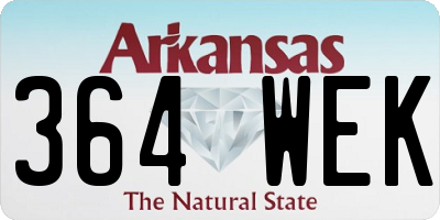 AR license plate 364WEK
