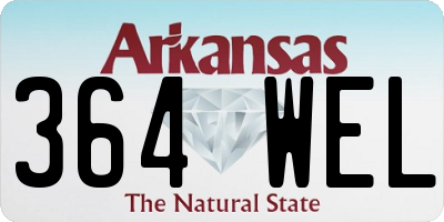 AR license plate 364WEL