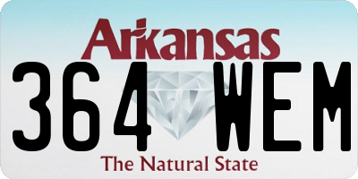 AR license plate 364WEM