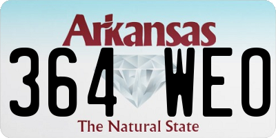 AR license plate 364WEO