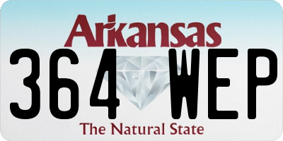 AR license plate 364WEP
