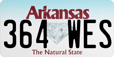 AR license plate 364WES