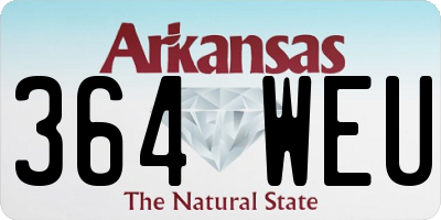 AR license plate 364WEU