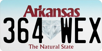 AR license plate 364WEX